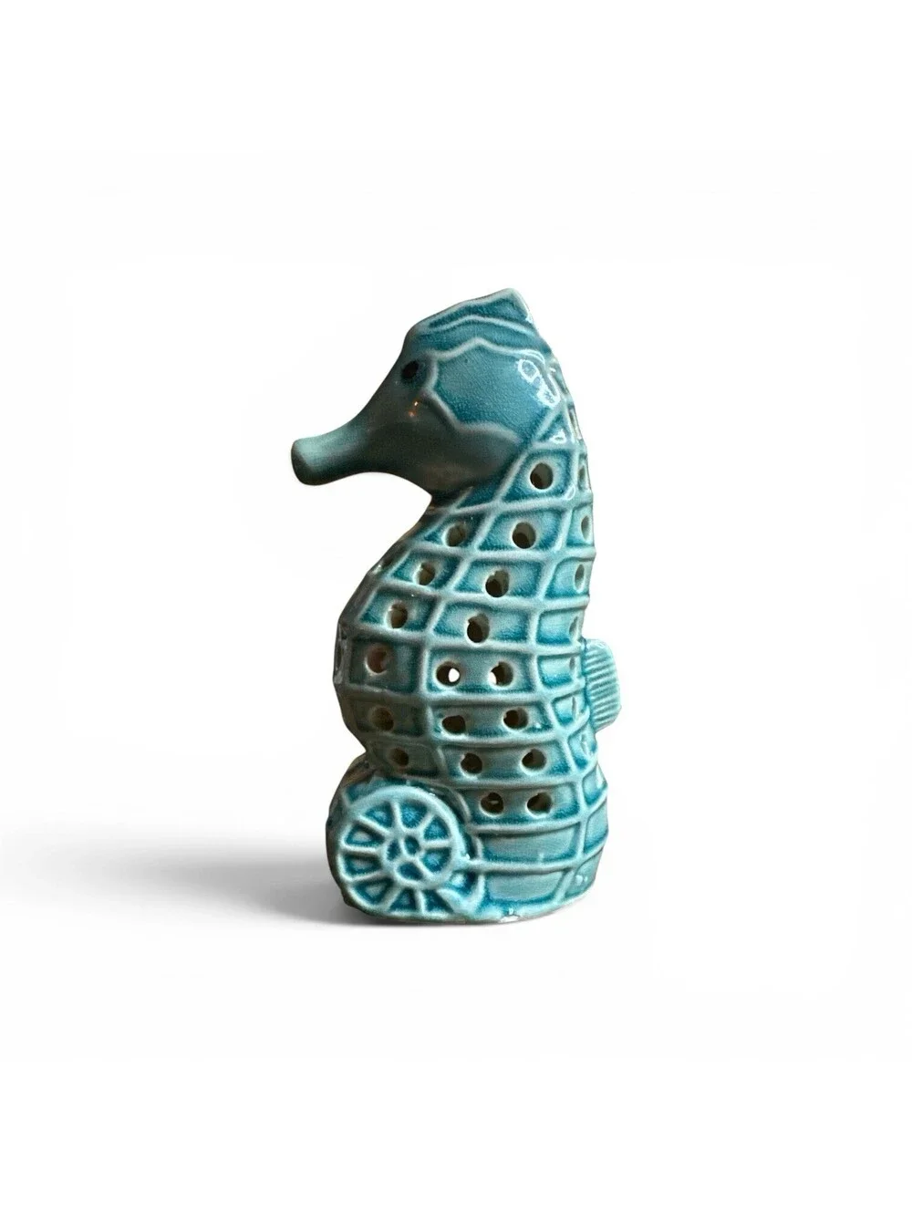 Vintage Ceramic Seahorse Night Light